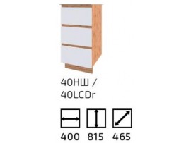 Кухня Софт (Сокме) Низ 40 шухляди